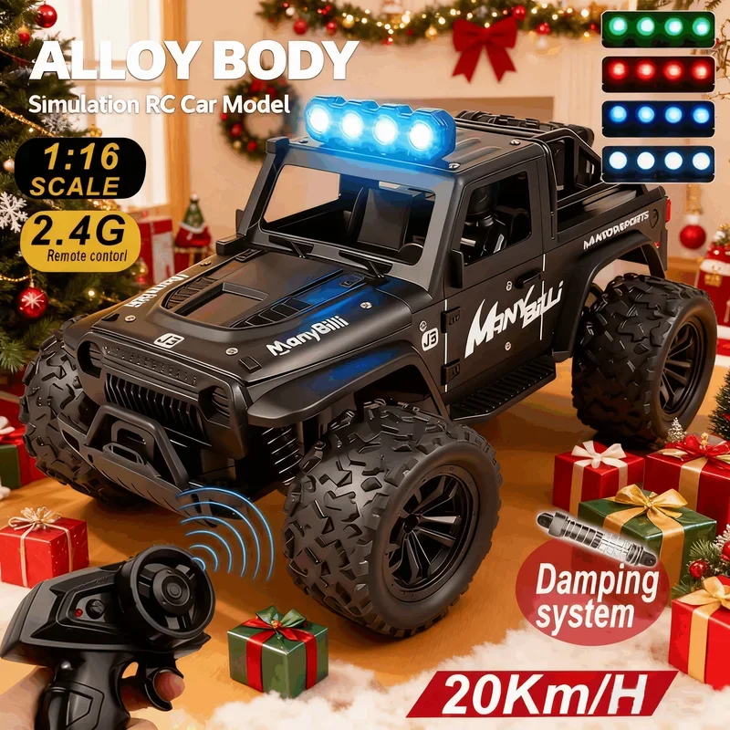 Kids Outdoor Games For Party - 1:16 Remote Control Car Lights and