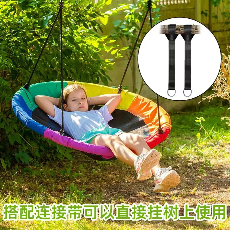 Kids Outdoor Nest Swing - Influencer-Famous Netted Hammock Bird Nest Swing