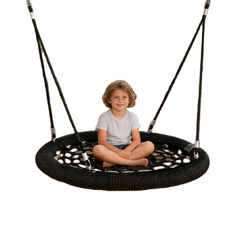 Kids Outdoor Nest Swing - ROPECUBE Steel Wire Rope Birds Nest