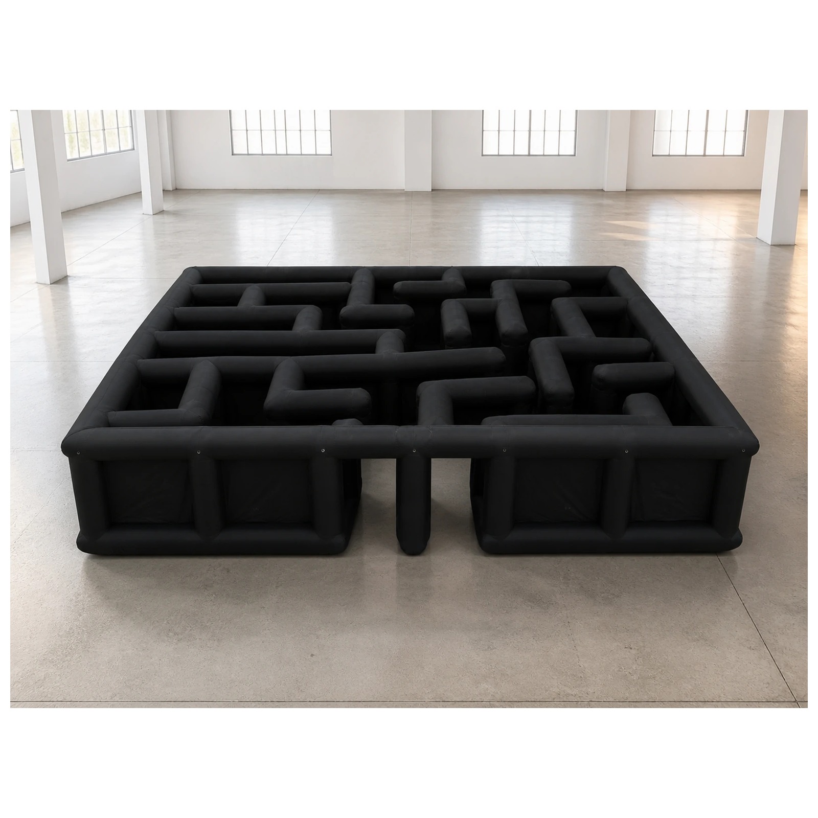 Large Black Open Square Inflat - Kids Outdoor Venues recension och pris