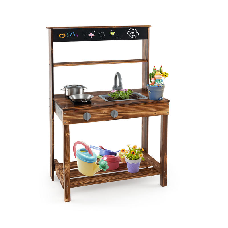 Outdoor Mud Kitchen for Kids w - Kids Outdoor Sink recension och pris