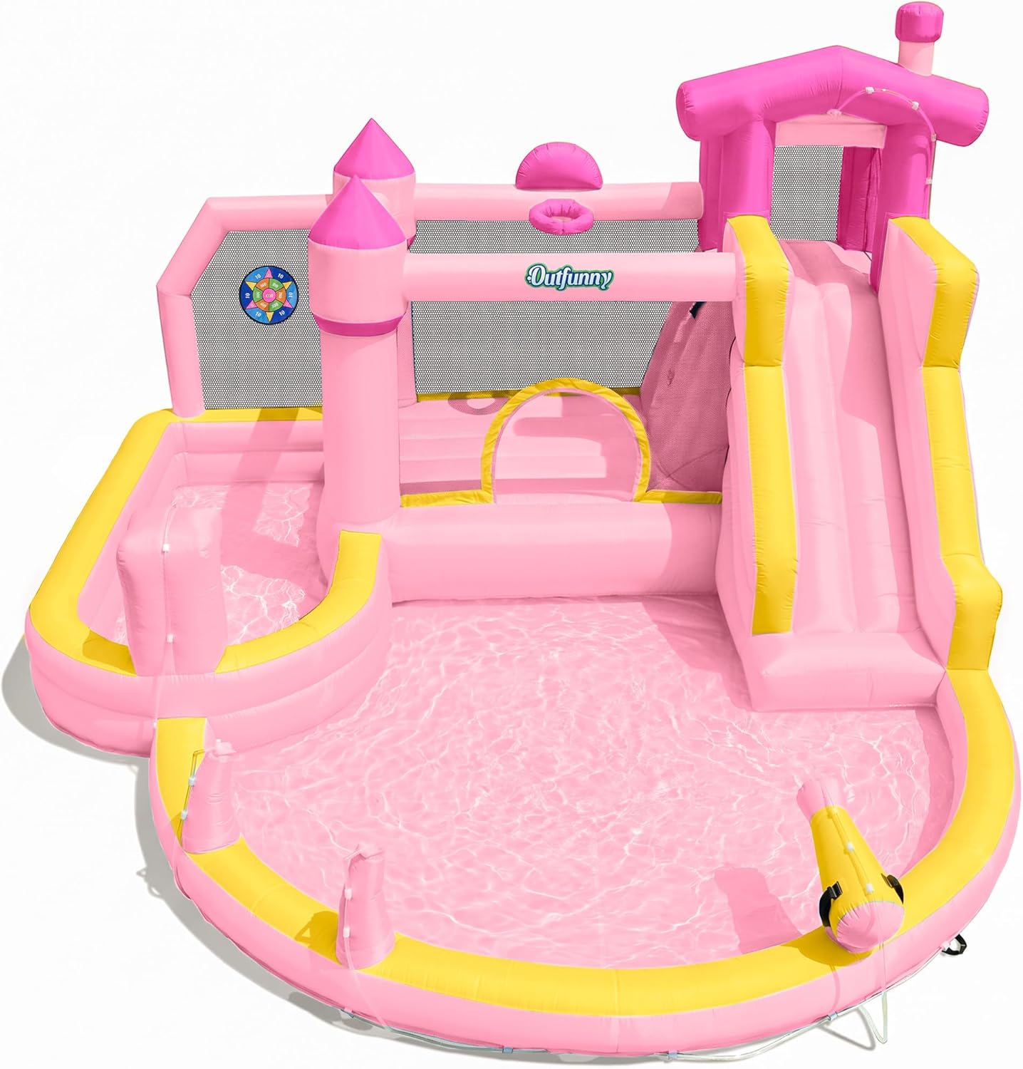 Pink Inflatable Water Slide Bo - Kids Outdoor Inflatable Water Slide recension och pris