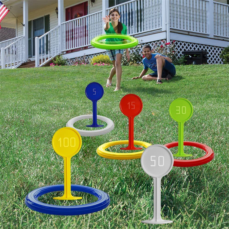 Plastic Ring Toss Game for Kid - Kids Outdoor Games For Party recension och pris