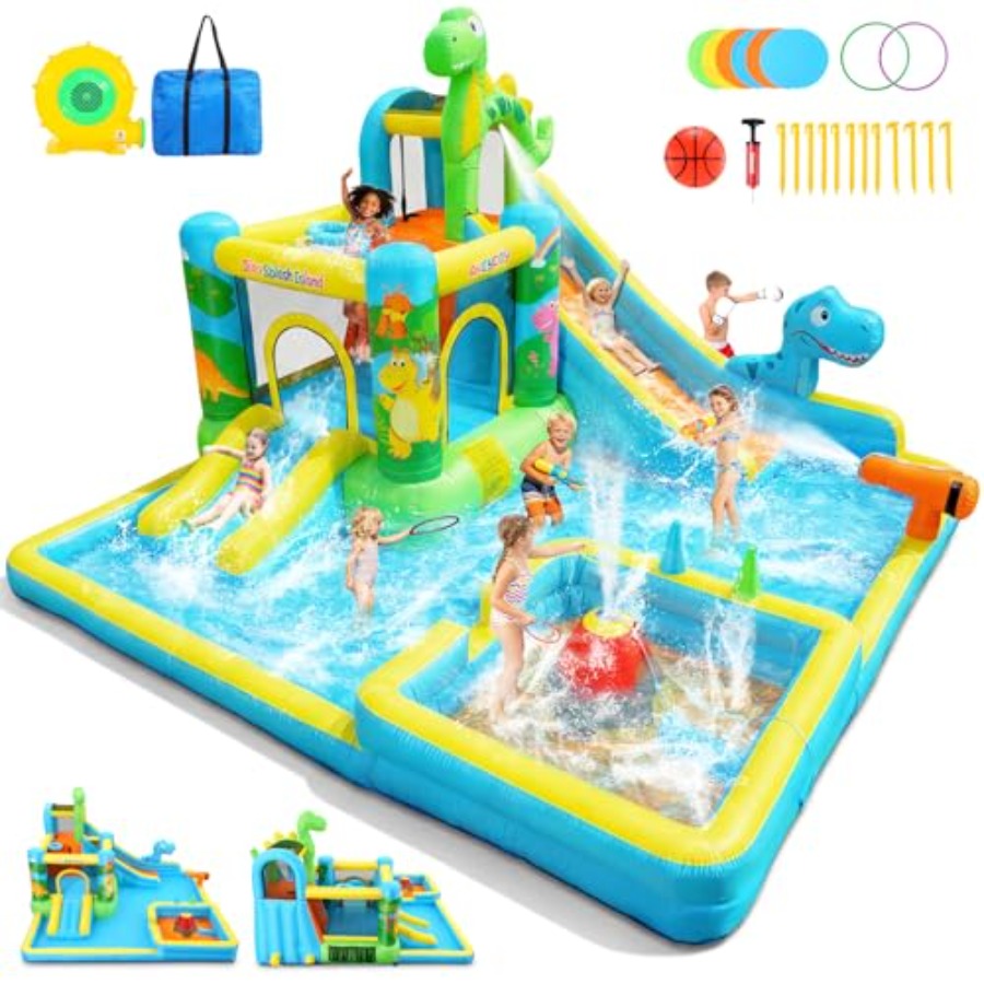Outdoor backyard inflatable wa - Kids Outdoor Inflatable Water Slide recension och pris