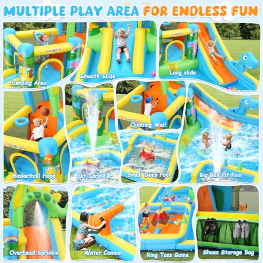 Outdoor backyard inflatable wa - Kids Outdoor Inflatable Water Slide recension och pris