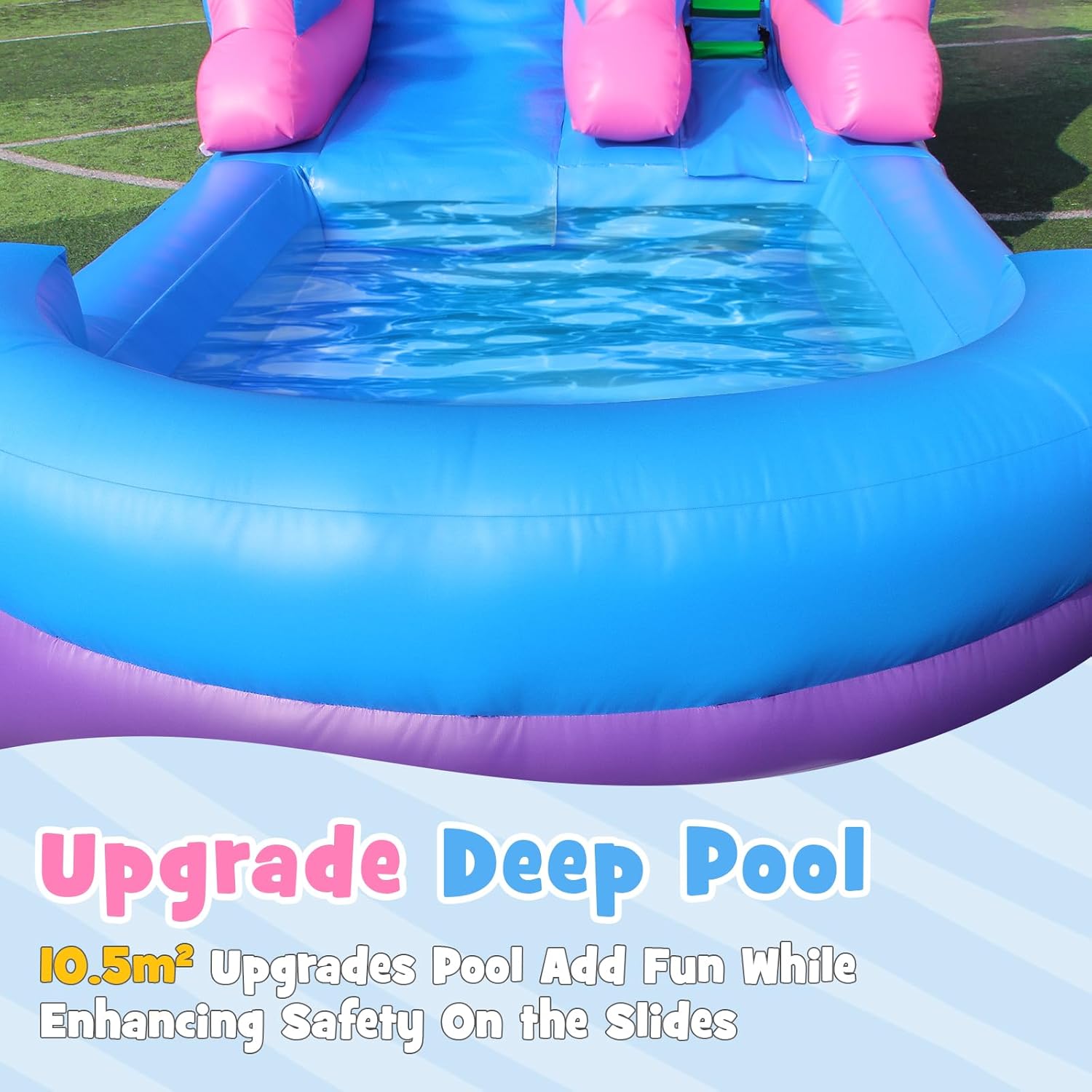 26.2 FT Heavy Duty Inflatable  - Kids Outdoor Inflatable Water Slide recension och pris