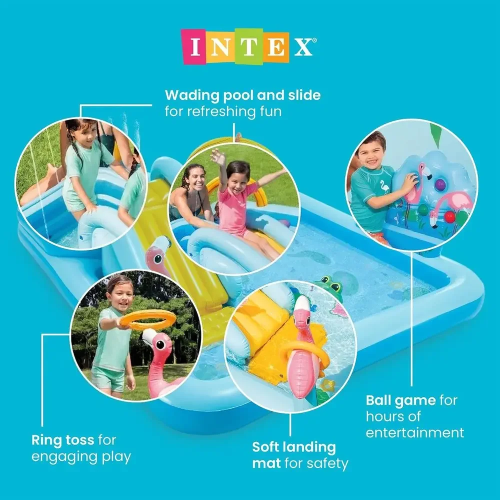 Inflatable Jungle Adventure Pl - Kids Outdoor Inflatable Water Slide recension och pris