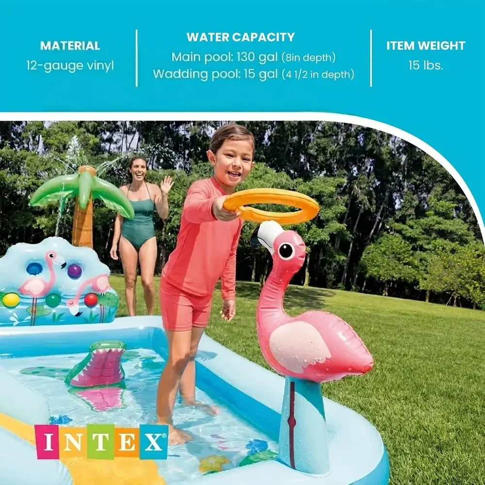 Inflatable Jungle Adventure Pl - Kids Outdoor Inflatable Water Slide recension och pris