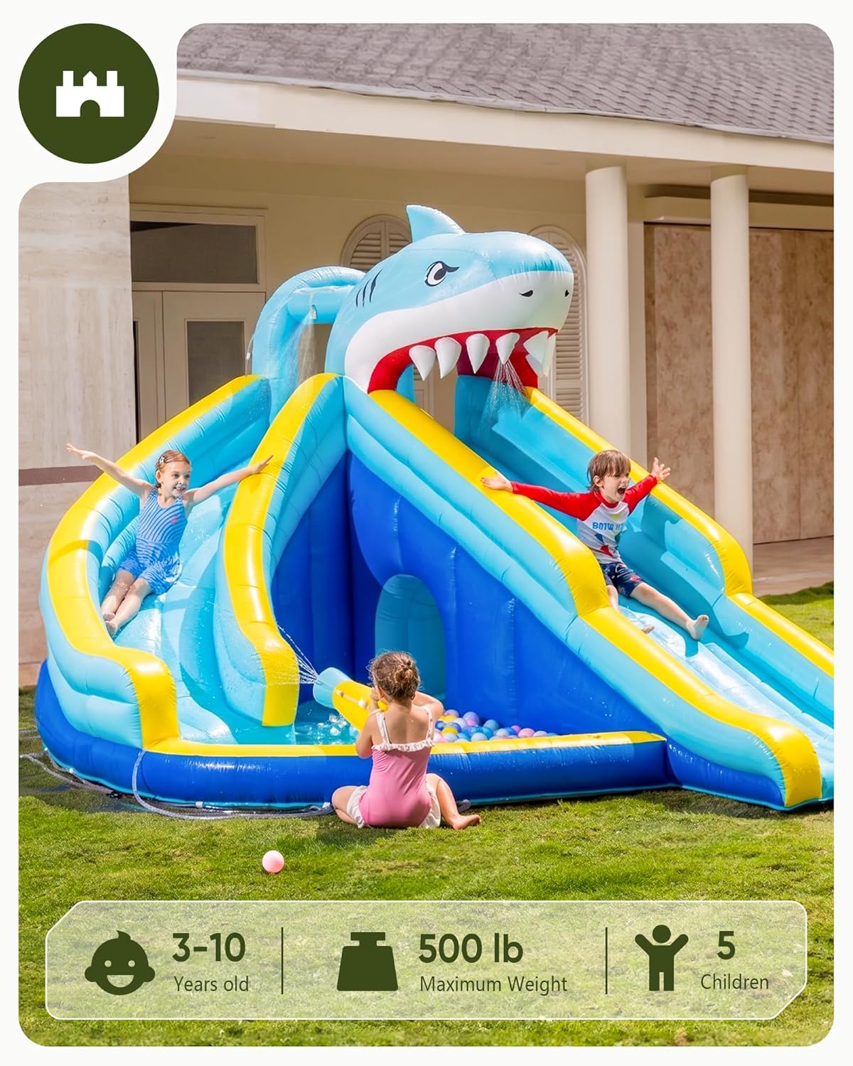 Kids Inflatable Water Slide Bo - Kids Outdoor Inflatable Water Slide recension och pris