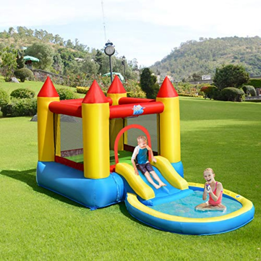 Outdoor backyard inflatable bo - Kids Outdoor Inflatable Water Slide recension och pris