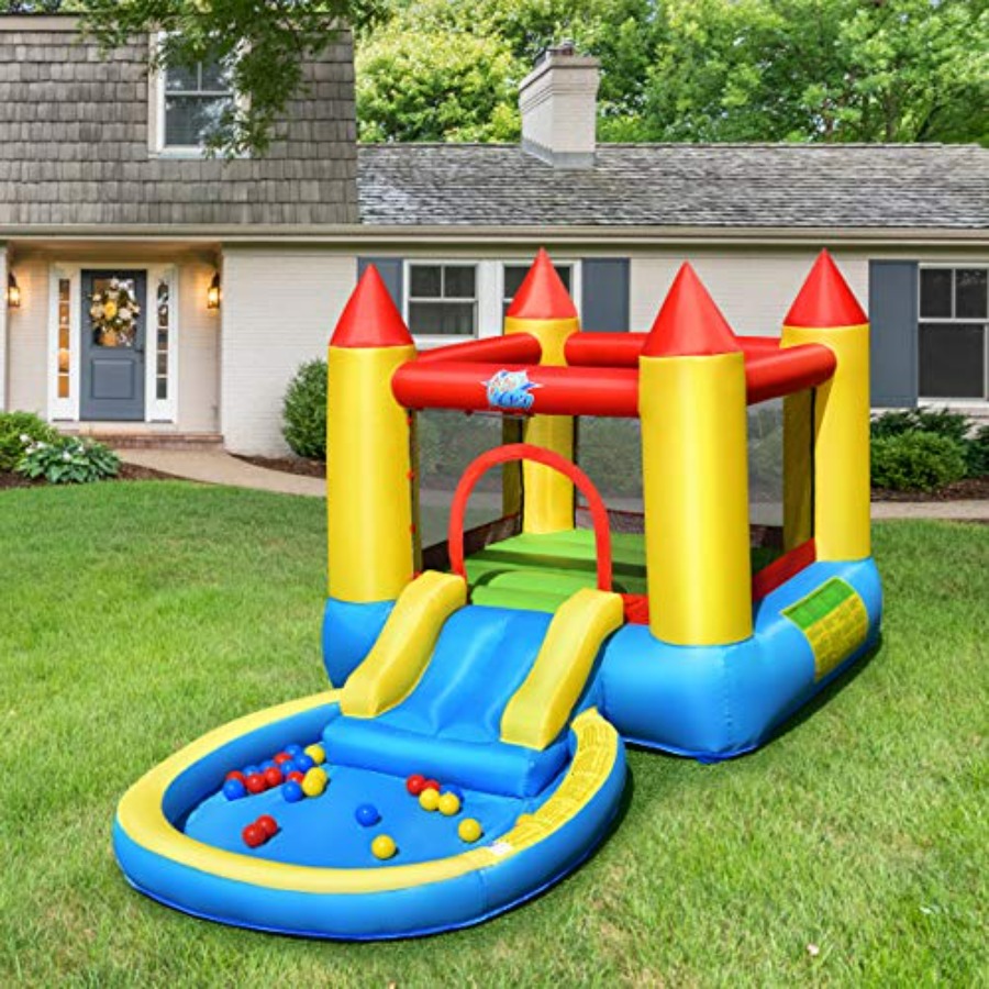 Outdoor backyard inflatable bo - Kids Outdoor Inflatable Water Slide recension och pris
