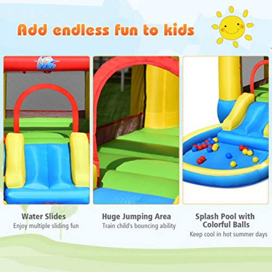 Outdoor backyard inflatable bo - Kids Outdoor Inflatable Water Slide recension och pris