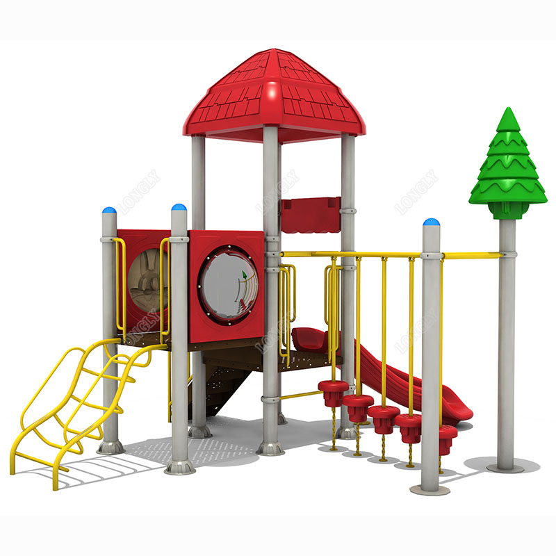 Red Plastic Slide for Kids LLD - Kids Outdoor Playground recension och pris