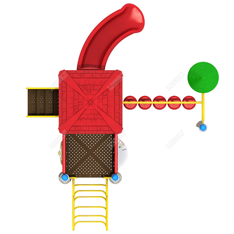 Red Plastic Slide for Kids LLD - Kids Outdoor Playground recension och pris