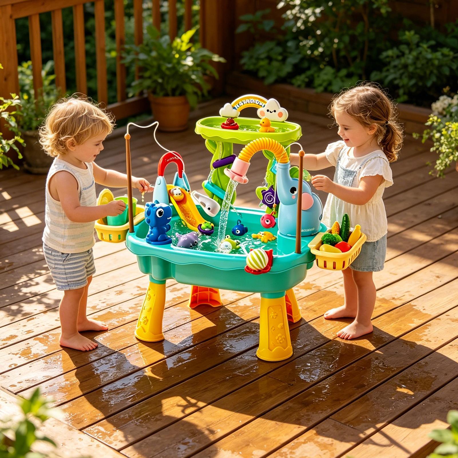 Upgraded Toddler Water Table K - Kids Outdoor Sink recension och pris