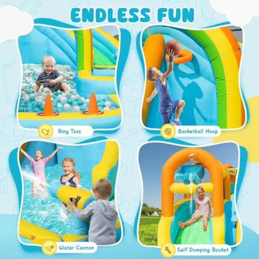 Backyard outdoor inflatable wa - Kids Outdoor Inflatable Water Slide recension och pris