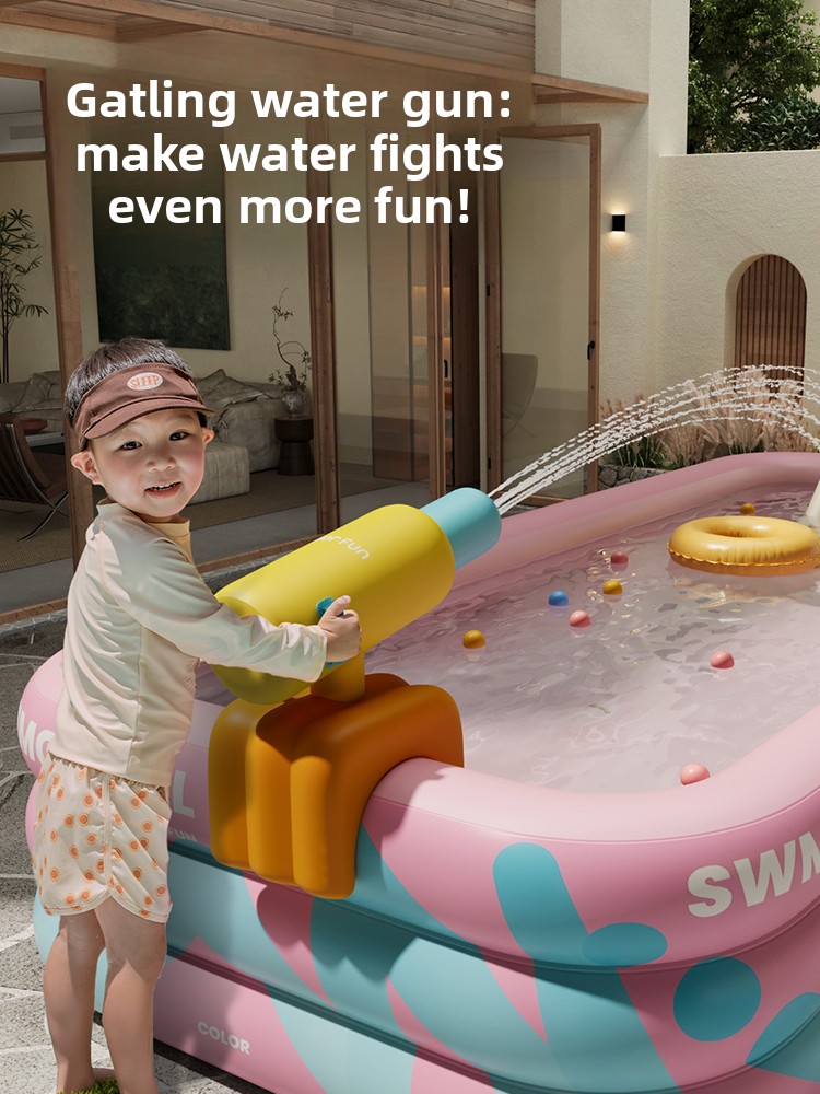 Inflatable Pool With Sunshade  - Kids Outdoor Inflatable Water Slide recension och pris