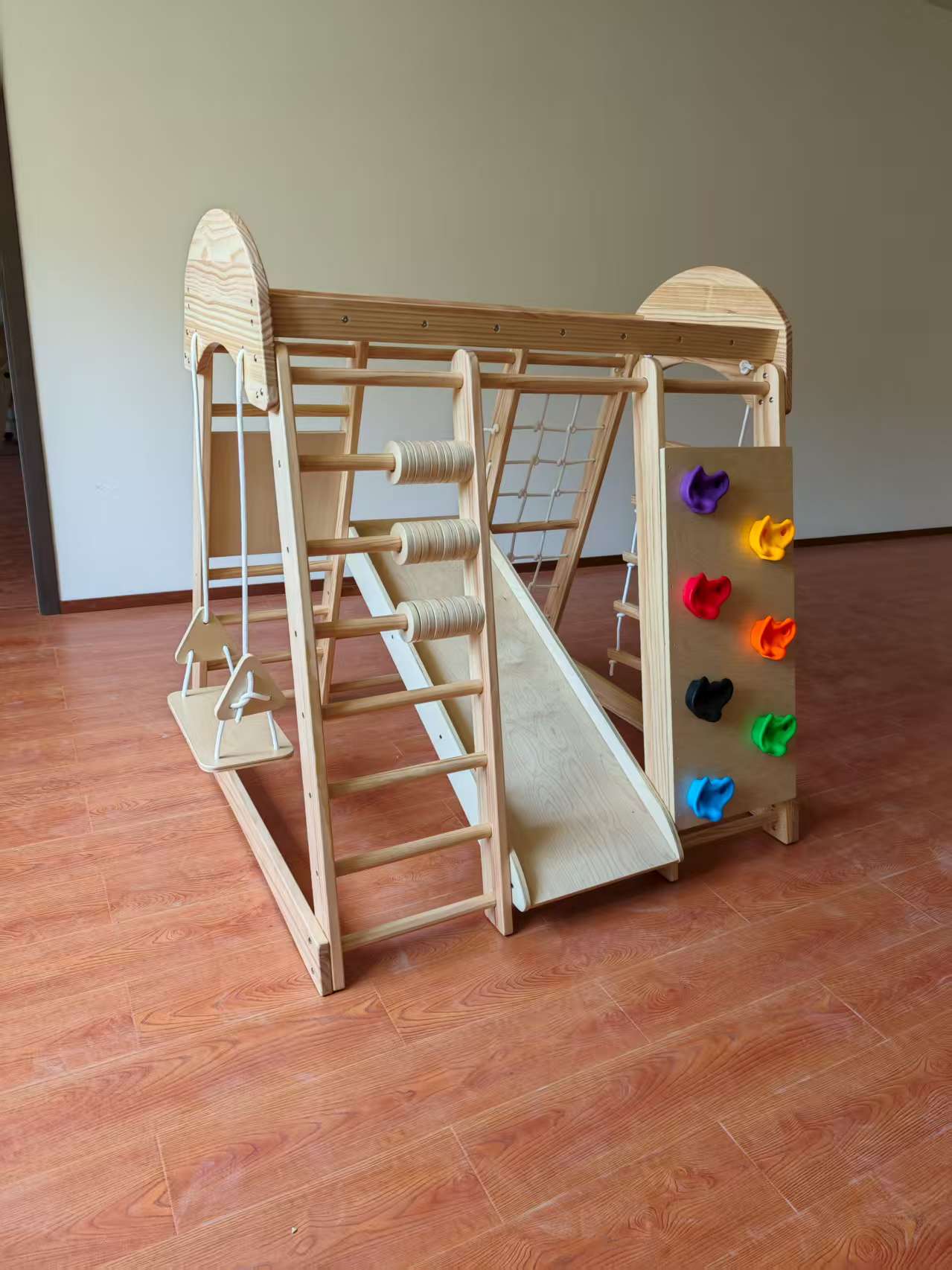 Wooden Kids Climbing Frame Lad - Kids Outdoor Playground recension och pris