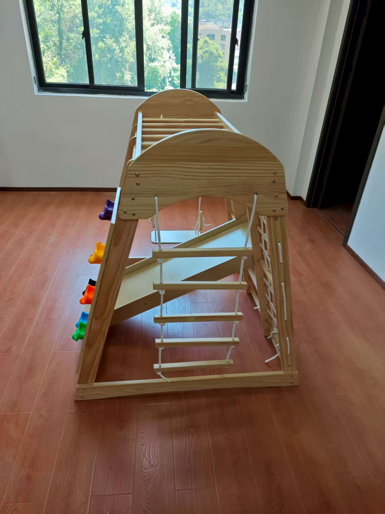 Wooden Kids Climbing Frame Lad - Kids Outdoor Playground recension och pris