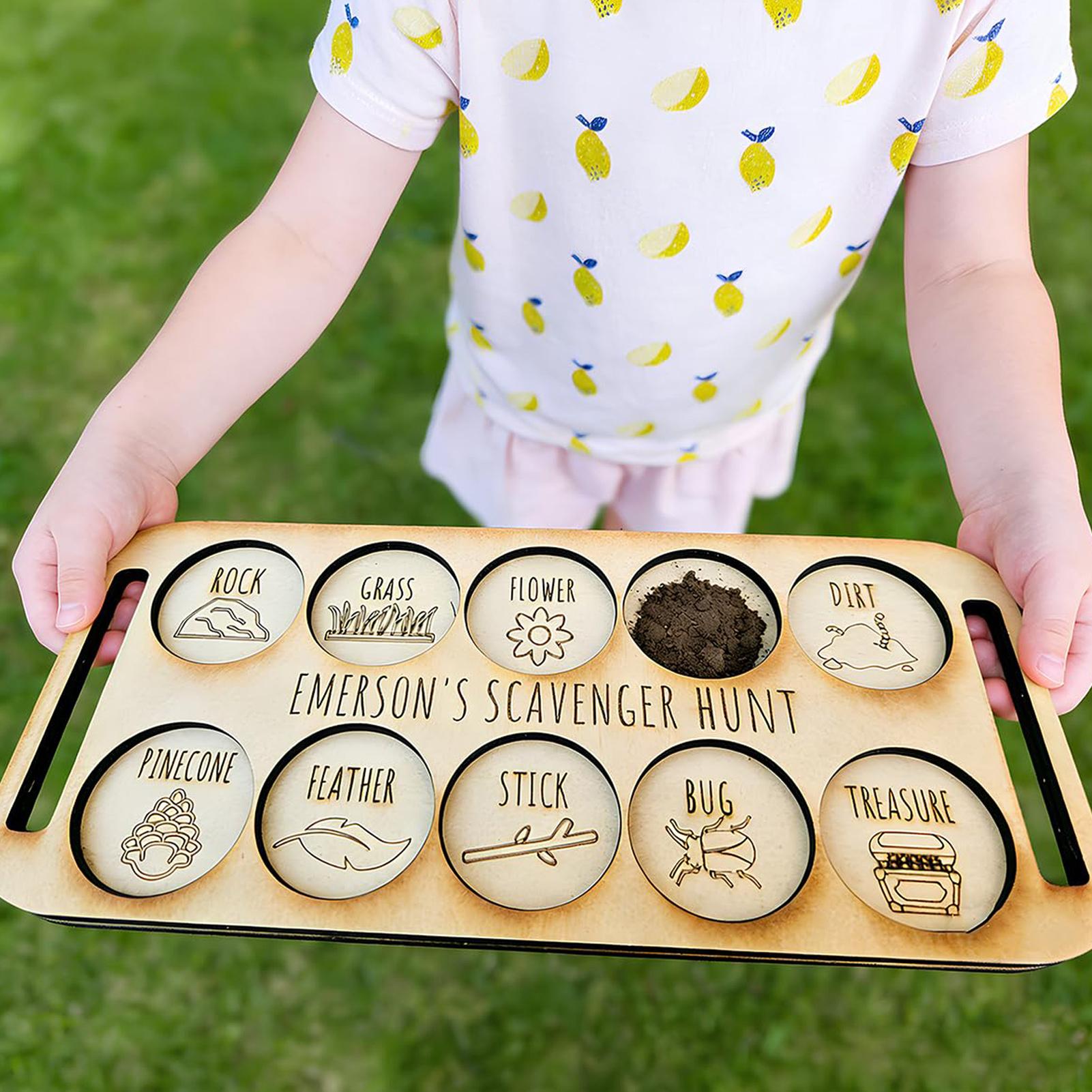 Scavenger Hunt for Kids Wooden - Kids Outdoor Nature Scavenger Hunt recension och pris