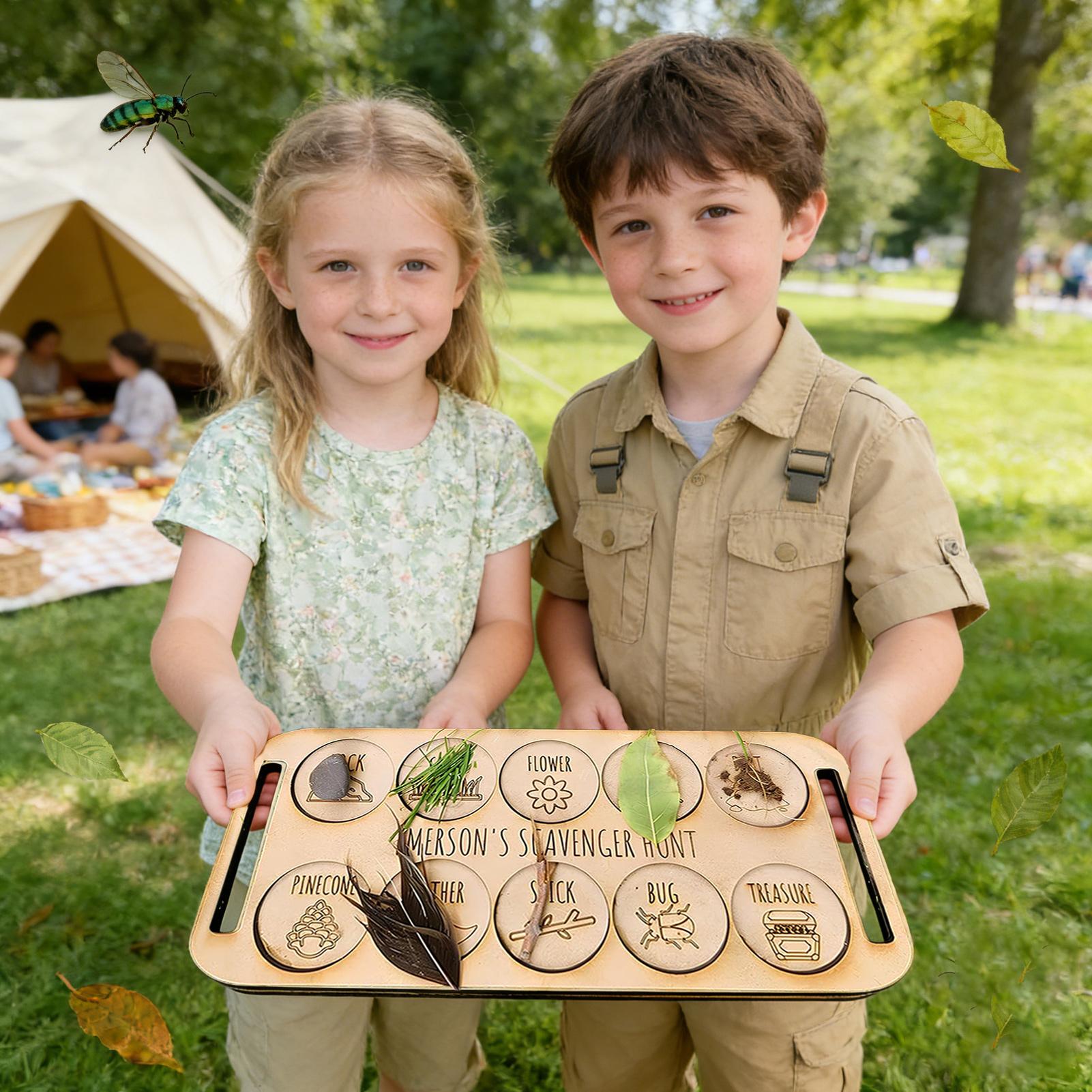 Scavenger Hunt for Kids Wooden - Kids Outdoor Nature Scavenger Hunt recension och pris