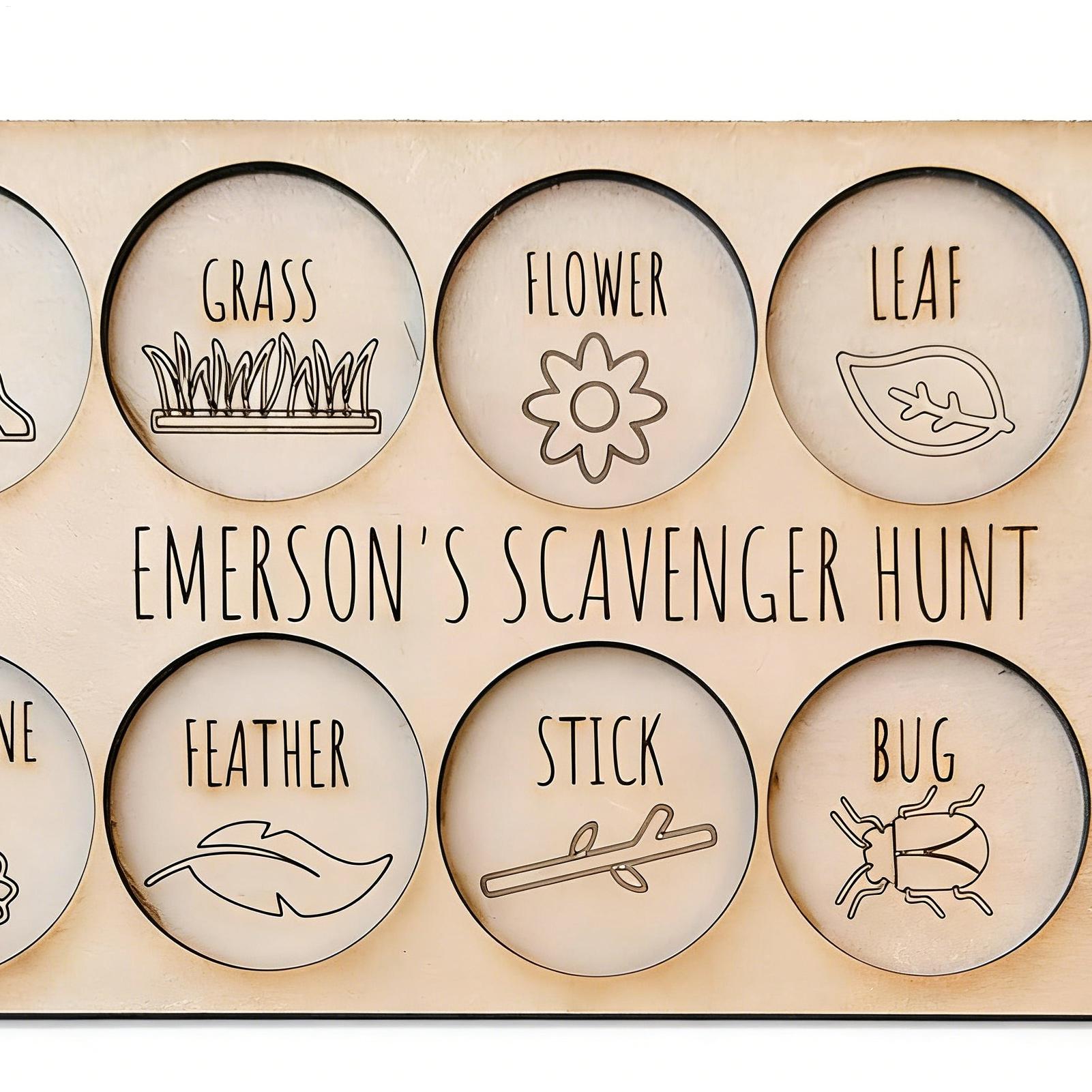 Scavenger Hunt for Kids Wooden - Kids Outdoor Nature Scavenger Hunt recension och pris