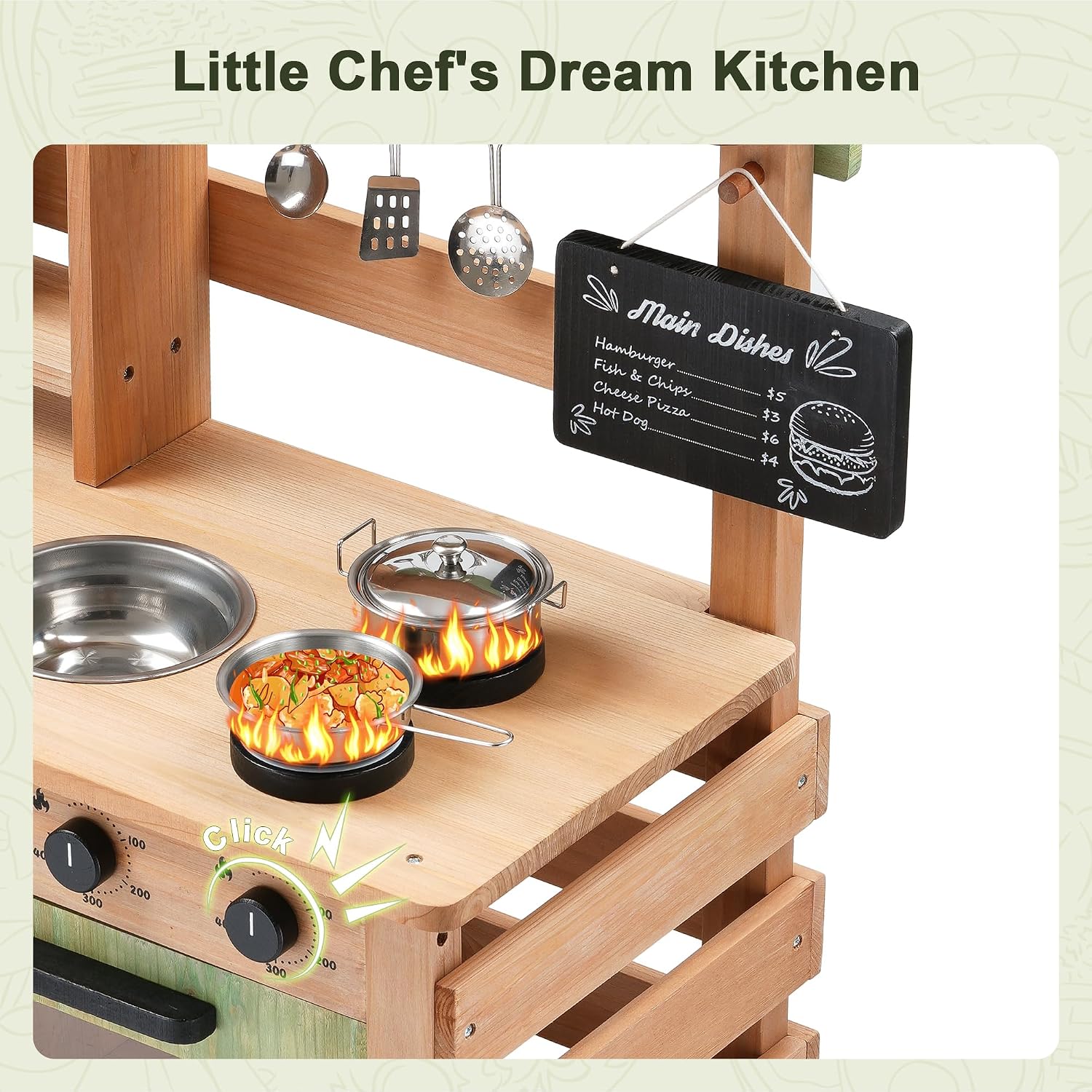 OLLIKIVI Outdoor Play Kitchen  - Kids Outdoor Sink recension och pris
