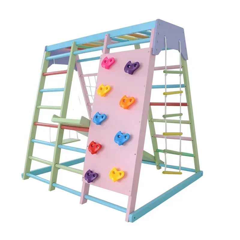 Kids Wooden Climbing Frame Ind - Kids Outdoor Gym recension och pris