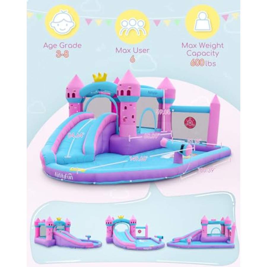 Backyard inflatable waterslide - Kids Outdoor Inflatable Water Slide recension och pris