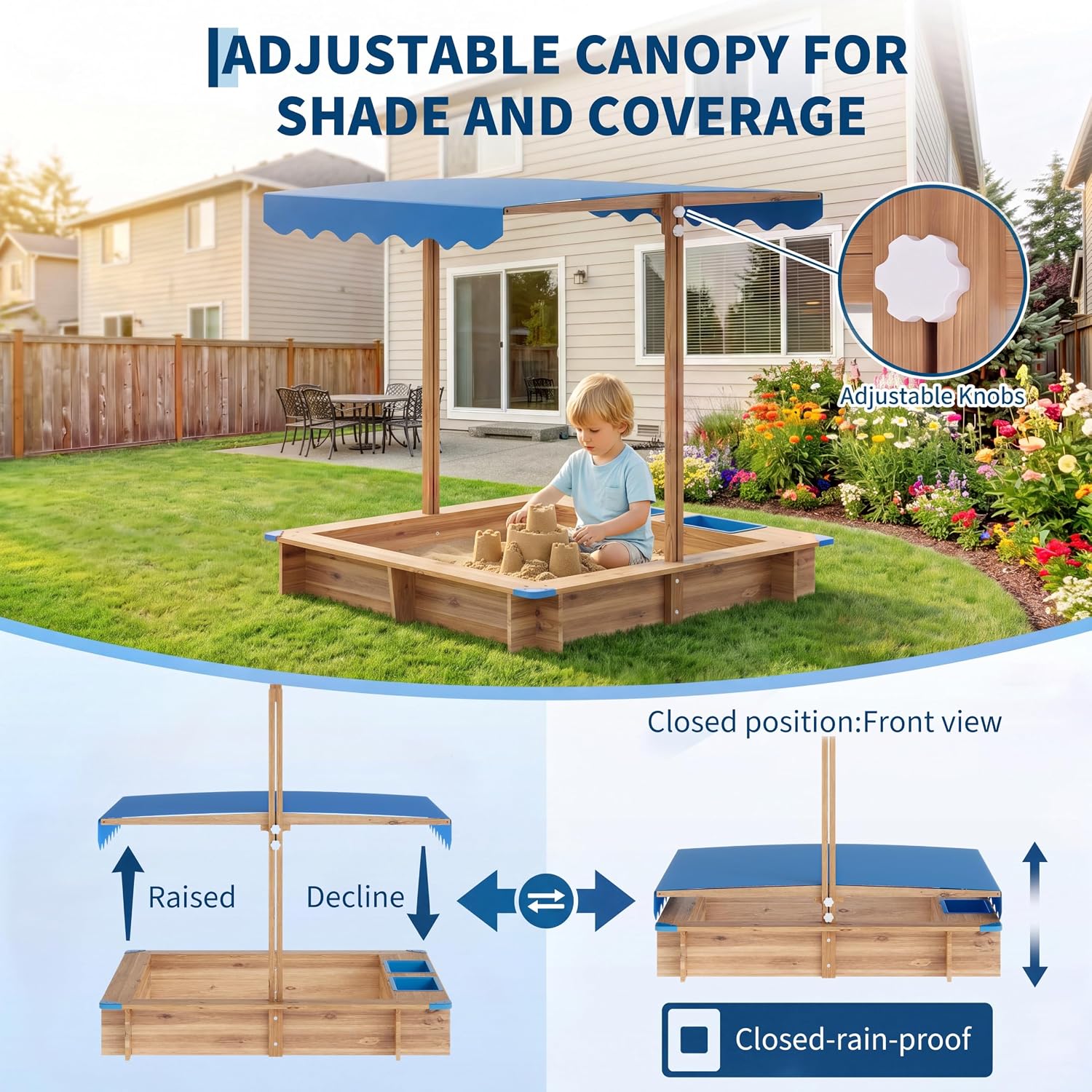 Children Outdoor Sand Pit Kids - Kids Outdoor Sandbox recension och pris