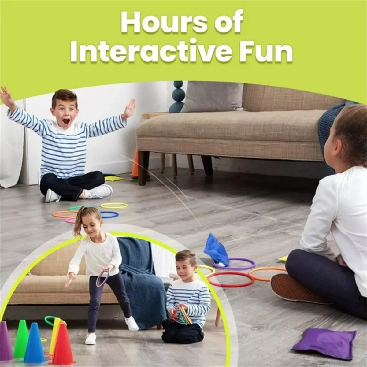 3 in 1 Soft Plastic Cones Bean - Kids Outdoor Games For Party recension och pris