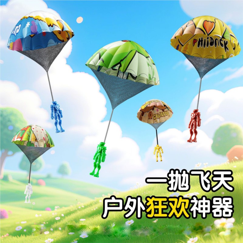 Children Hand Throwing Parachu - Kids Outdoor Easter Gifts recension och pris