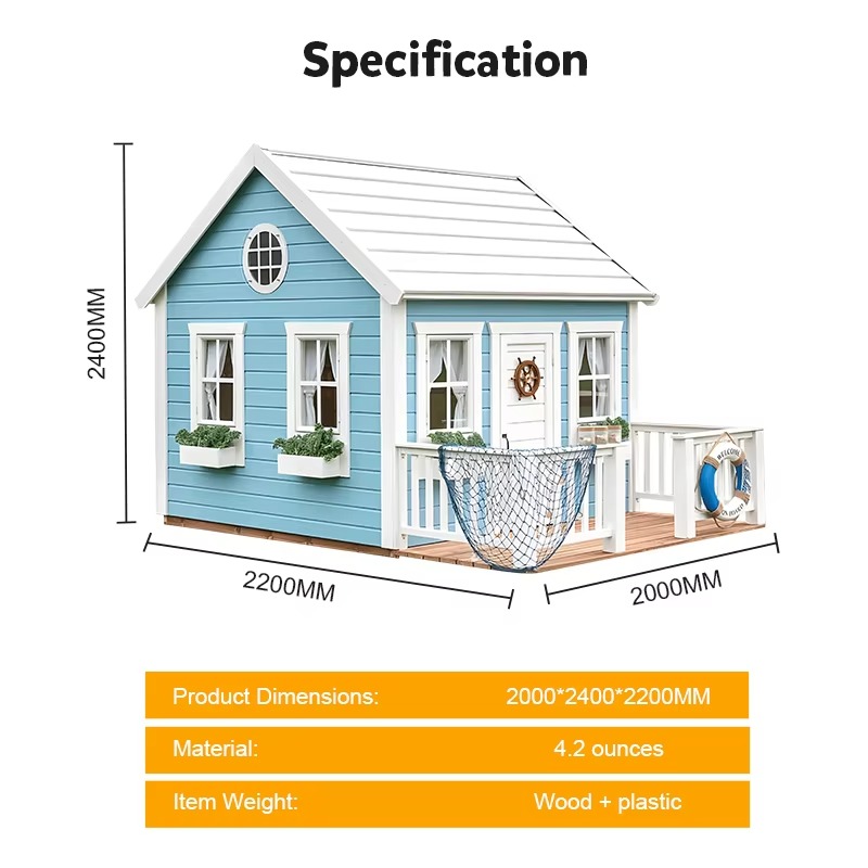 Outdoor Garden Cubby House Chi - Kids Outdoor Wooden Playhouse recension och pris