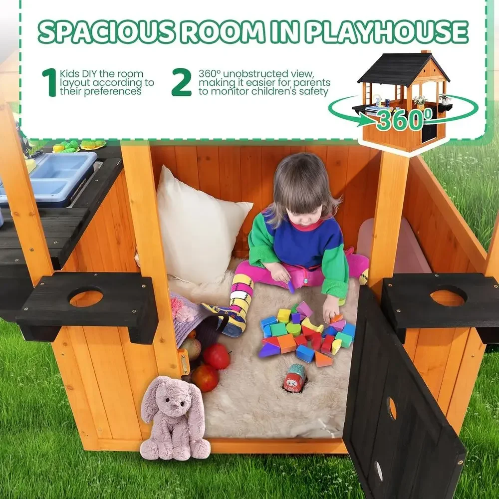 MOR Kids Outdoor Playhouse wit - Kids Outdoor Sink recension och pris