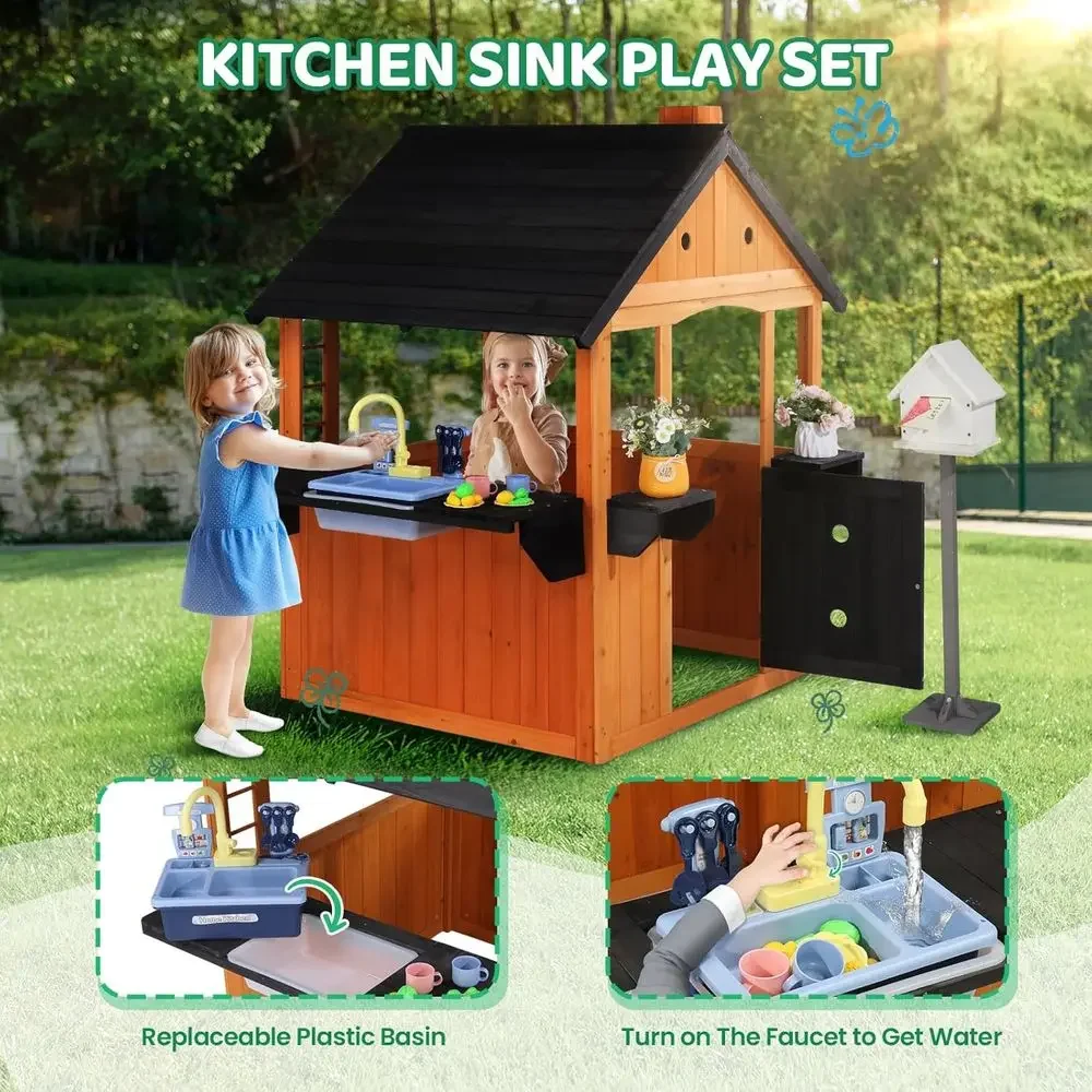 MOR Kids Outdoor Playhouse wit - Kids Outdoor Sink recension och pris